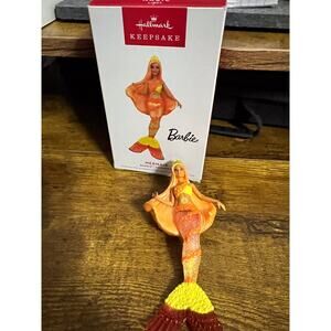 Mermaid a Barbie Ornament. Christmas. Hallmark Keepsake. Used.
